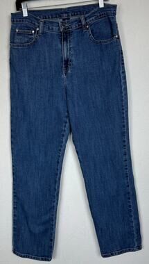 Full Blue Blue Straight Cut Jeans Women's 10 Short